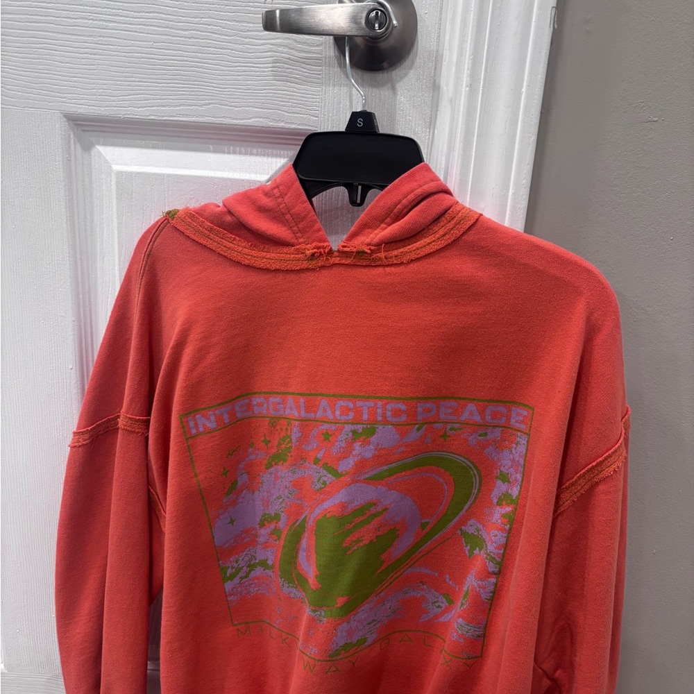 Urban Outfitters Coral Graphic Hoodie